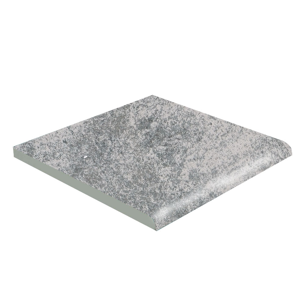 Klinker Ocean Bullnose Grå Blank 15x15 cm